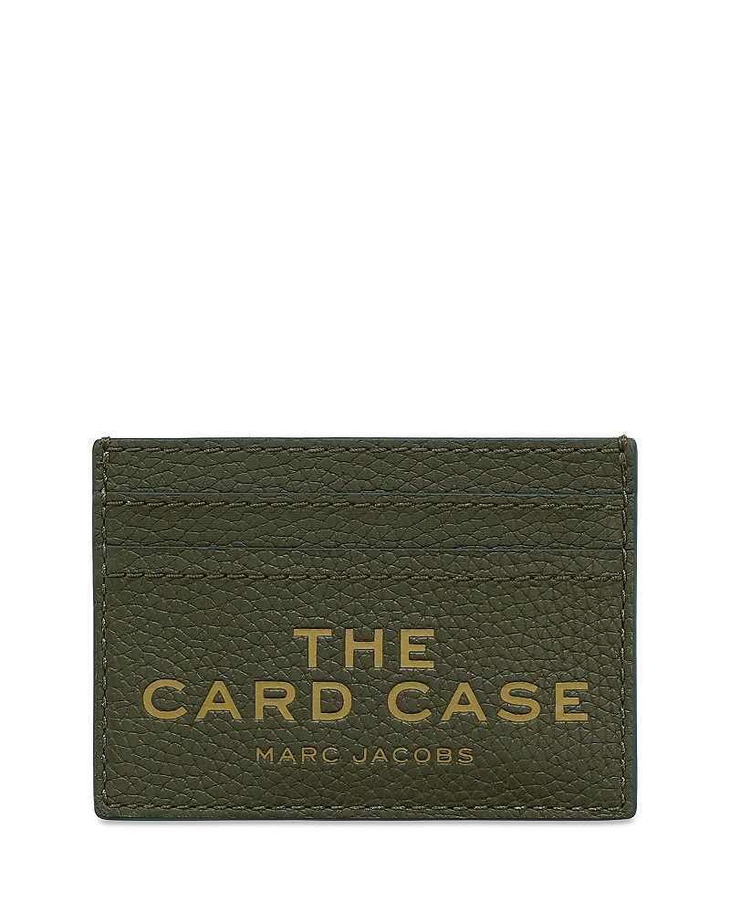 Marc Jacobs The Leather Card Case In Green