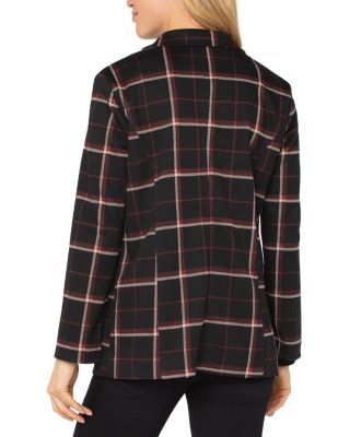 Plaid Boyfriend Blazer