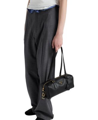 Medium Leather Top-Handle Bag with Padlock