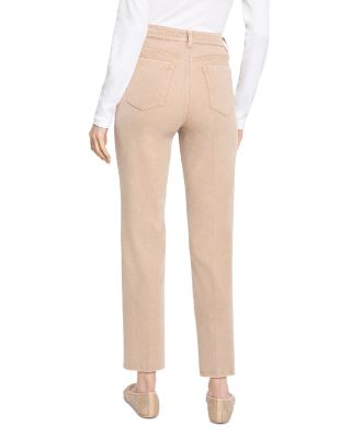 High Rise Ankle Straight Leg Jeans