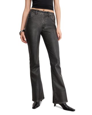 Good Classic Faux Leather Bootcut Pants