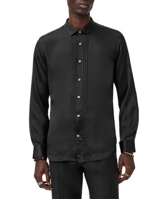 Albany Button Front Silk Shirt