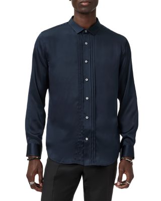 Albany Button Front Silk Shirt