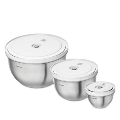Fresh and Save 3 Piece Stainless Steel Vacuum Bowl Set
