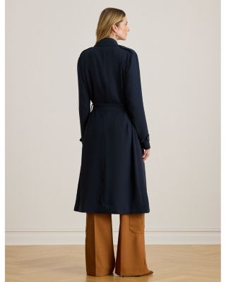 Double Faced Georgette Wrap Coat