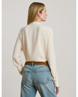 Ruffle Trimmed Georgette Tunic