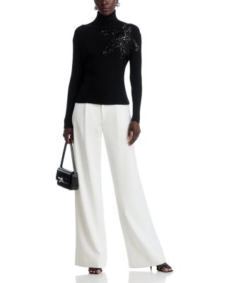 Beaded Flower Sweater