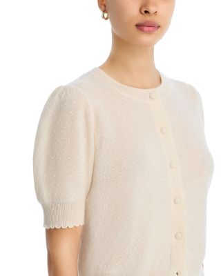 The Cashmere Pointelle Cardigan 