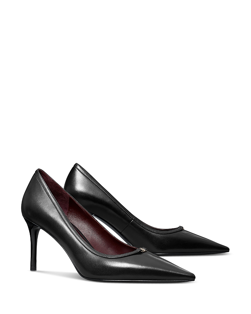 Tory Burch Women's T Lock Leather Pumps