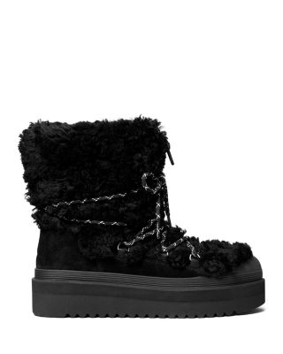 Women's Mellow Shearling Embellished Ankle Boots