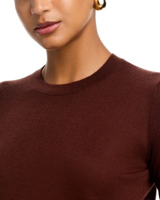 Long Sleeved Cashmere Crewneck Top