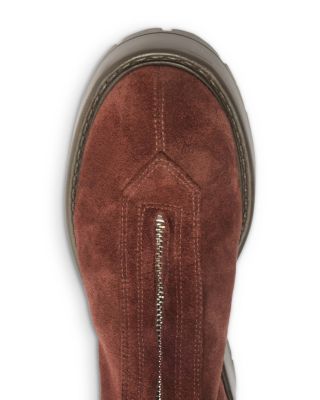 Women&#39;s Farrah Leather Platform Ankle Boots 