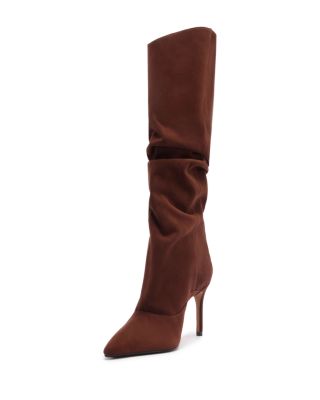 Women&#39;s Maryana Up Slouch Nubuck Leather Tall Boots