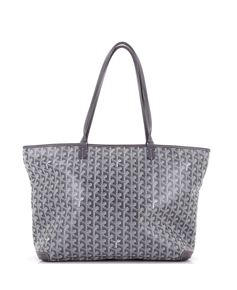 Pre-owned Pre-owned Goyard Goyard Mm Artois Tote Coated Canvas In Gray