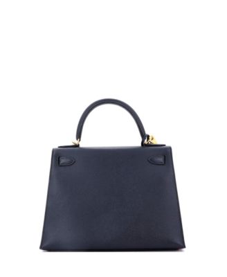 Kelly 28 Handbag Black Epsom with Gold Hardware