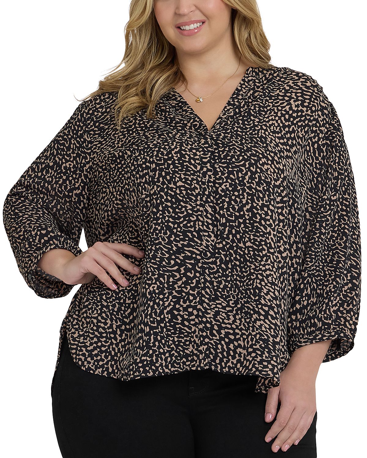 Nydj Plus Pintuck Blouse