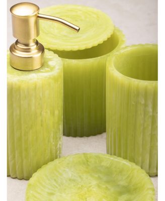  Porto Green Bath Accessories, Set of 4