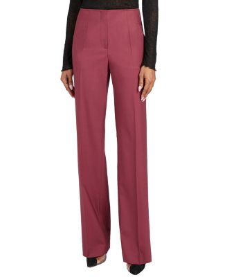 Della Straight Leg Pants in Stretch Wool