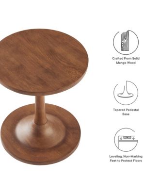  Lina Round Wood Side Table
