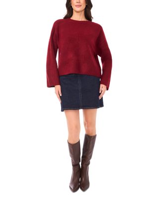 Raglan Wide Sleeve Crewneck Sweater