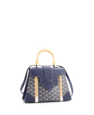 PM Saigon Top Handle Bag Coated Canvas with Leather