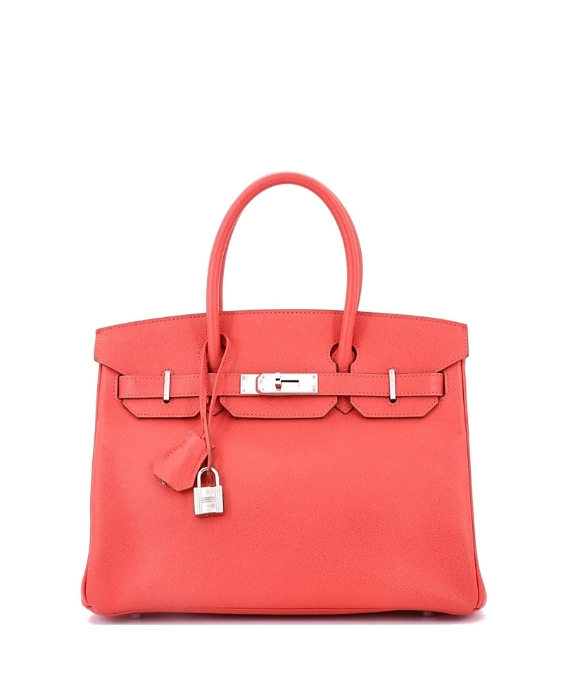 Pre-owned Pre-owned Hermes Hermes Birkin 30 Handbag Pink Epsom With Palladium Hardware