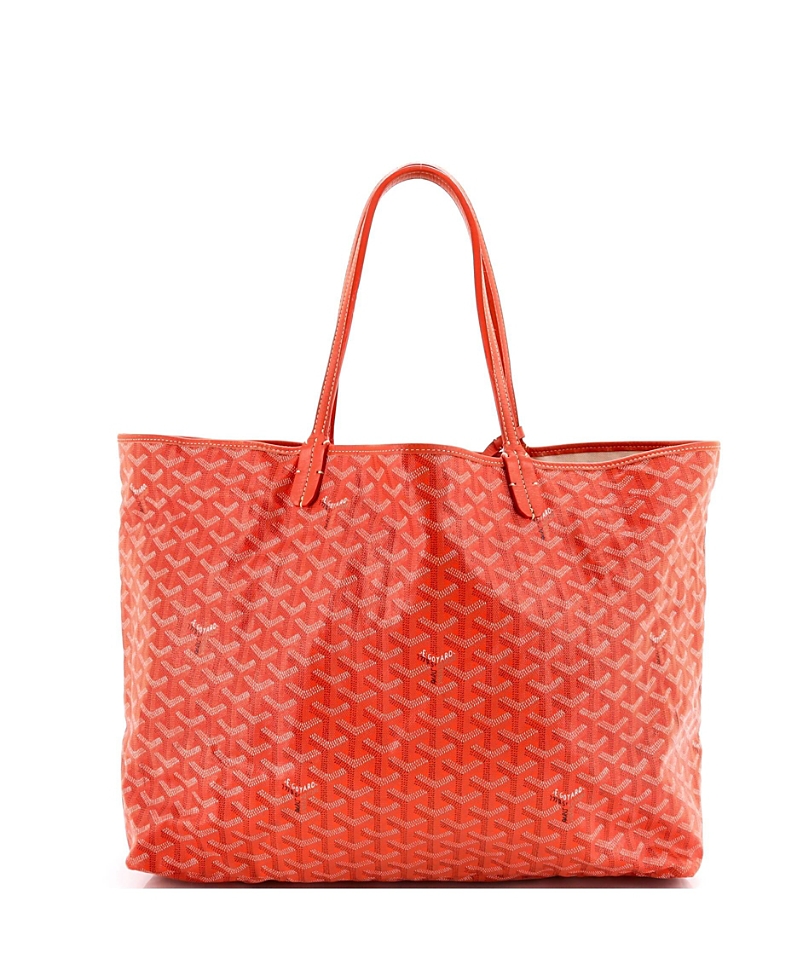 Pre-owned Pre-owned Goyard Goyard Gm Saint Louis Tote Coated Canvas In Orange