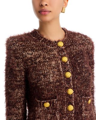 Una Crewneck Cardigan Sweater