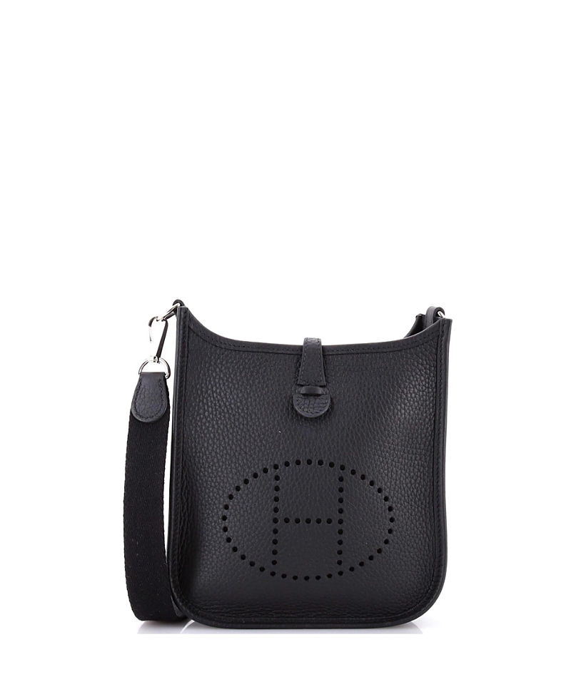 Pre-owned Pre-owned Hermes Hermes Tpm Evelyne Bag Gen Iii Clemence In Black
