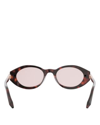 Serpenti Viper Oval Sunglasses, 51mm