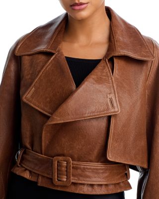 Hatti Leather Crop Jacket