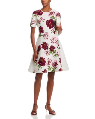 Boucle Peony Jacquard Dress