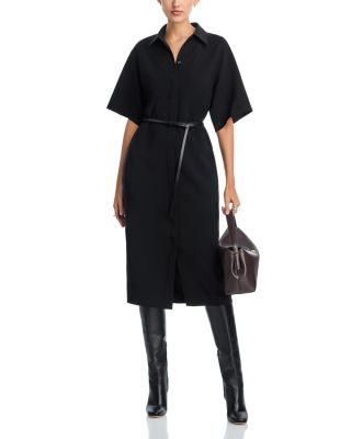 Drop Shoulder Shirt Dress