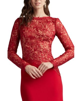 Sorrell Embroidered Crepe Gown