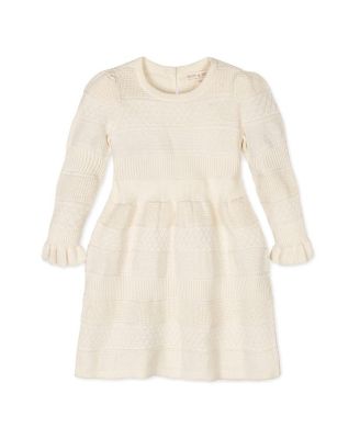 Girls' Organic Long Sleeve Ruffle Cuff Sweater Dress - Little Kid, Big Kid