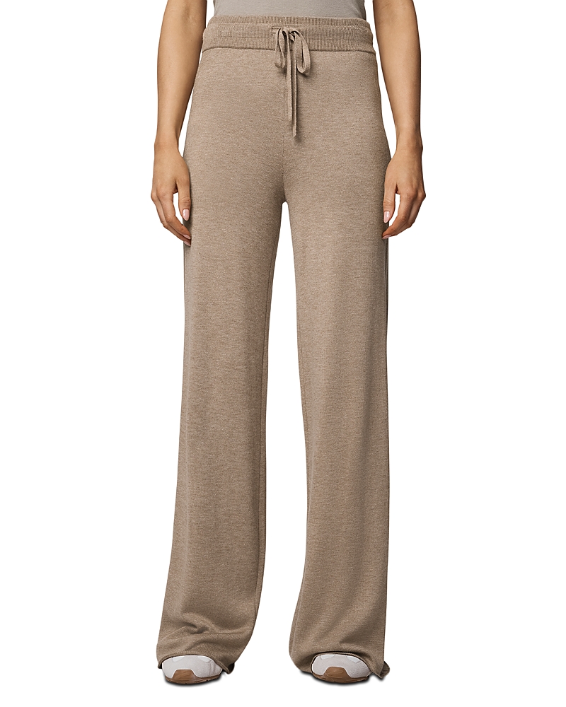 Splendid Georgie Knit Drawstring Pants In Brown
