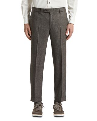 Curtain Style Wool Trousers