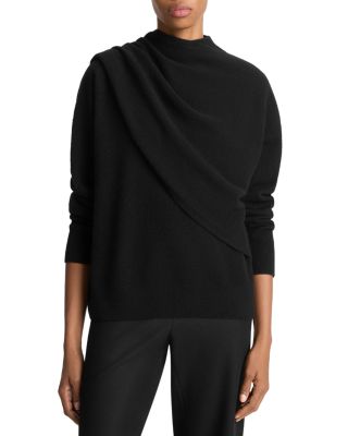 Wool & Cashmere Draped Sweater