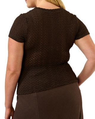 Plus Naomi Textured Top