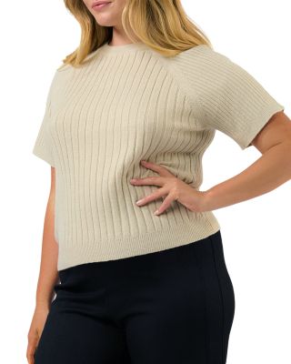 Plus Sera Ribbed Knit Top