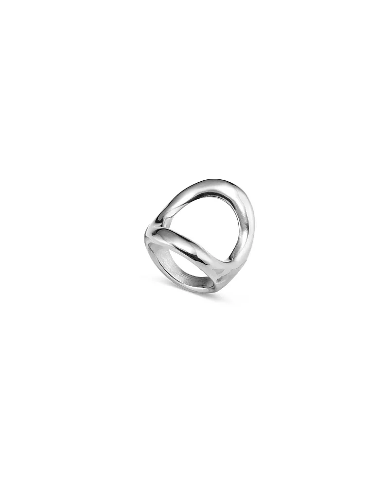 UNOde50 Sterling Silver-Plated Ring with Large Central Oval