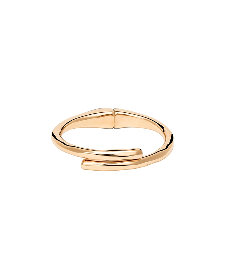 Unode50 18k Gold-plated Tubular Shaped Bangle Bracelet In Gold