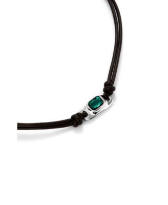  Crystal Leather Necklace