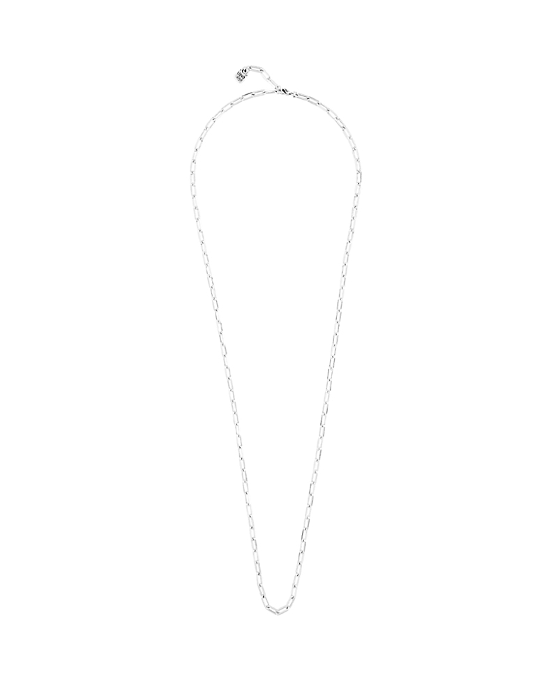 Unode50 Sterling Silver Plated Long Chain In Metallic
