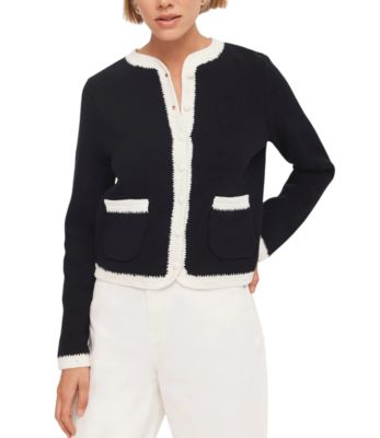 Women's Crochet Cotton Blend Jacket