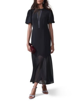 Women's Puff Sleeve Maxi Dress