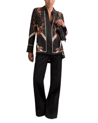 x ALICE CANALE Hila Scarf Placed Tiger Shirt - Exclusive