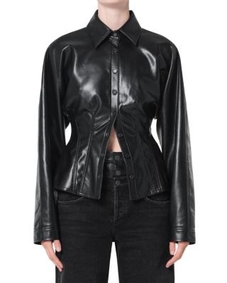 Devon Faux Leather Shirt