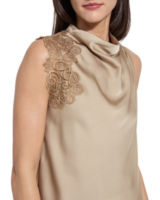 Teresa Guipure Lace Trim Top