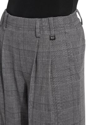 Darcy Pleated Plaid Pants